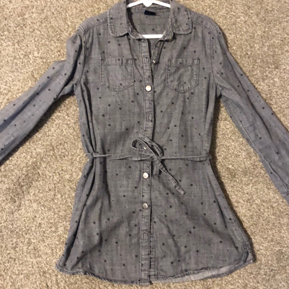 Gap Denim Shirt Dress with Belt